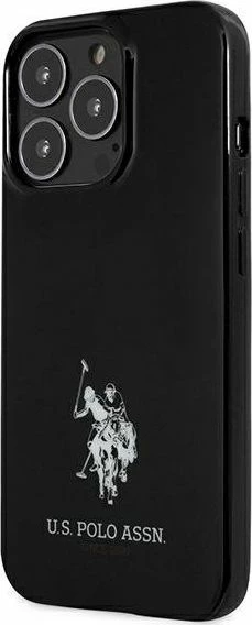 Mbështjellës U.S. Polo Assn USHCP13XUMHK për iPhone 13 Pro Max 6.7", hardcase TPU, Horses Logo, i zi