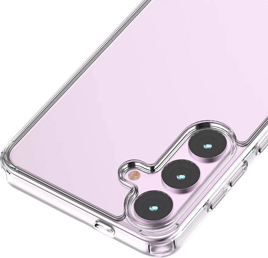 Mbështjellës ONASI Clear Case për Samsung Galaxy S25 Plus 5G, silikon 1.8 mm, transparent