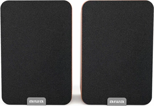 Altoparlantë aktivë Aiwa ASP-A200BR, 2 x 25 W RMS, Bluetooth 5.0, HDMI-ARC/Optik/COAX/USB/RCA, kafe, set 2 copë