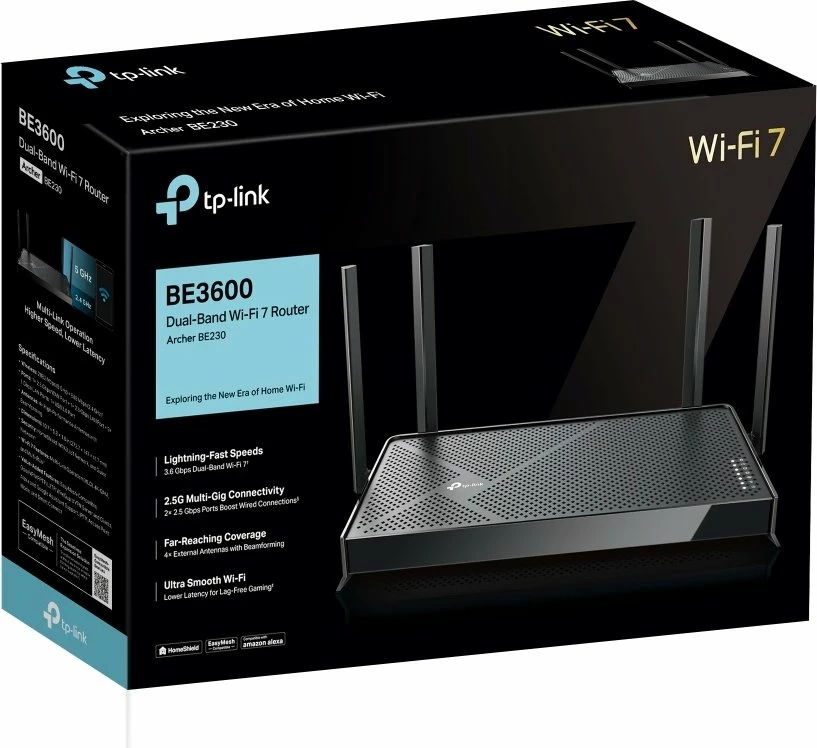 Router TP-Link Archer BE230 Wi-Fi 7 BE3600