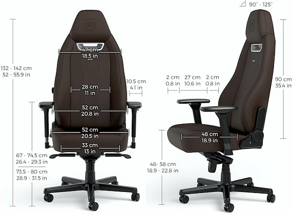 Karrige gaming Noblechairs LEGEND Java Edition, kafe e errët