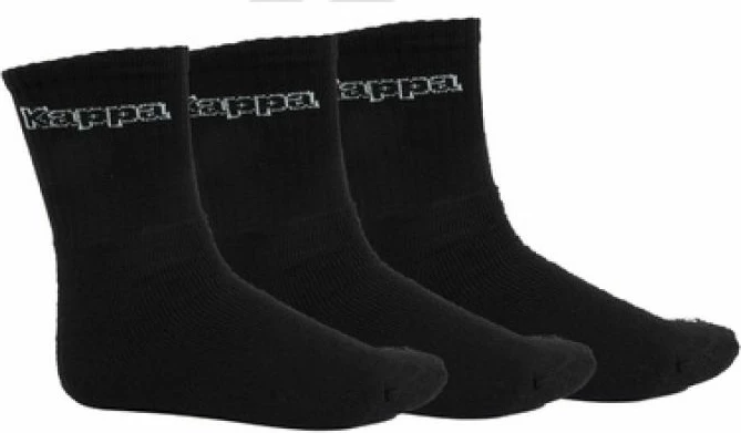 Çorape të gjata për meshkuj dhe femra Kappa, të zeza