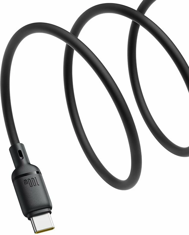 Kablë USB-C në USB-C Baseus Silky Series 100W 1 m, e zezë