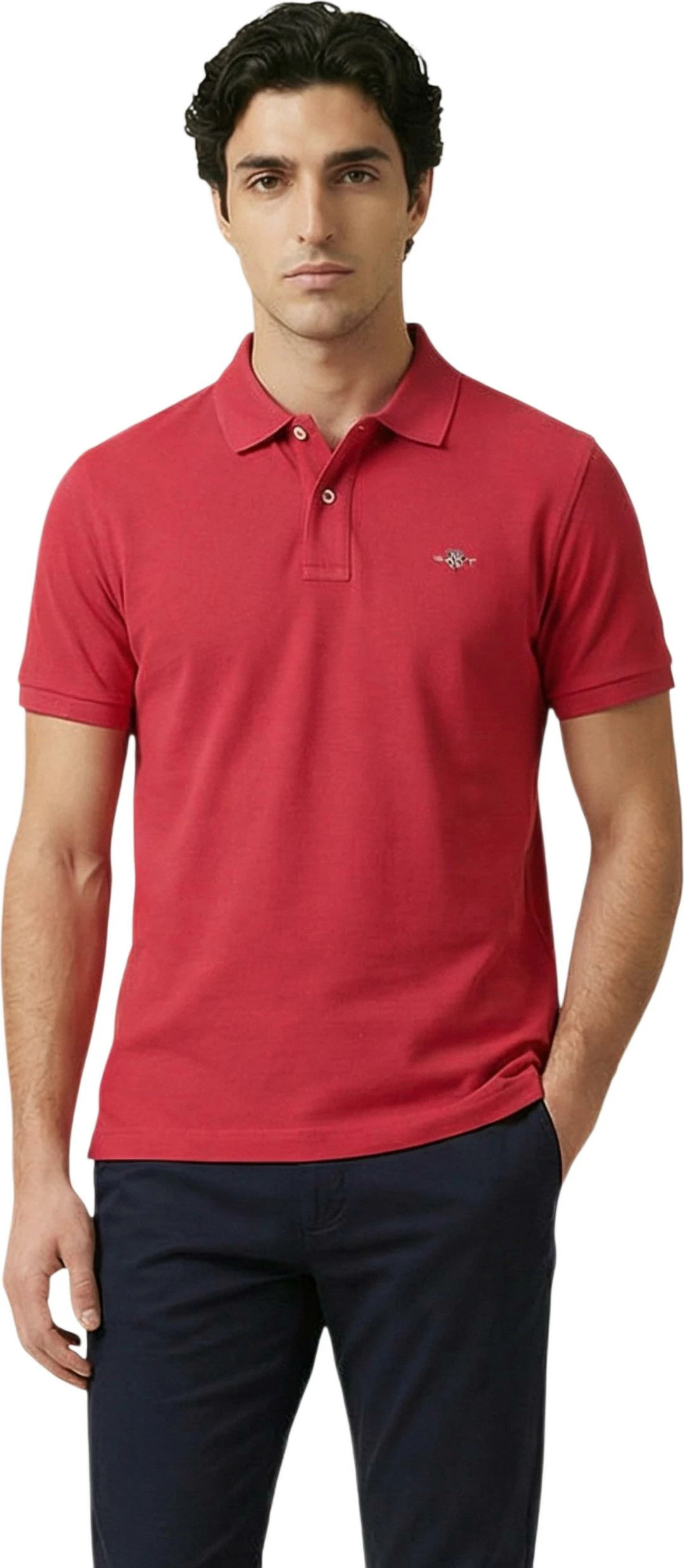 Maicë polo për meshkuj Gant REG SHIELD SS PIQUE POLO 2601.002210, e kuqe [Madhësia: XXL]
