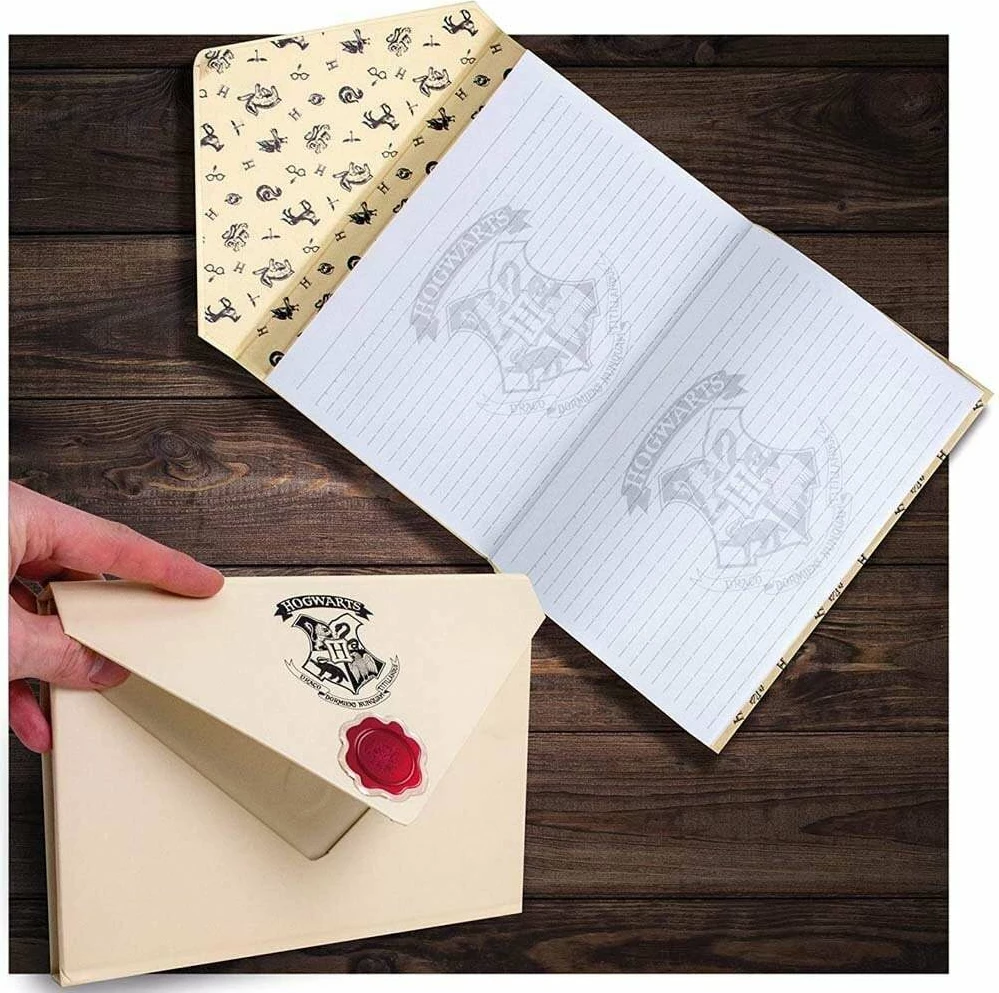 Fletore shënimesh BLUE SKY Harry Potter Envelope A5 me mbyllje magnetike, me vija, bezh