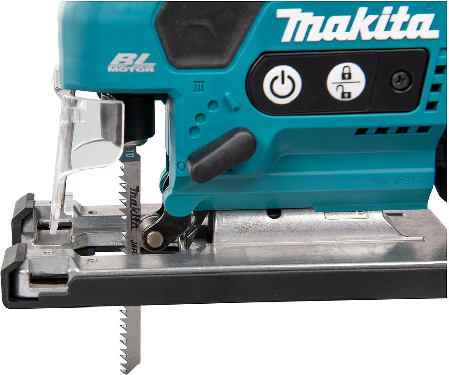 Sharrë gërshetuese me bateri Makita DJV185ZJ, 18V LXT, brushless, turkez/zezë