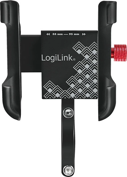 Mbajtëse celulari për biçikletë LogiLink, 3.5-7", montim i drejtë, e zezë