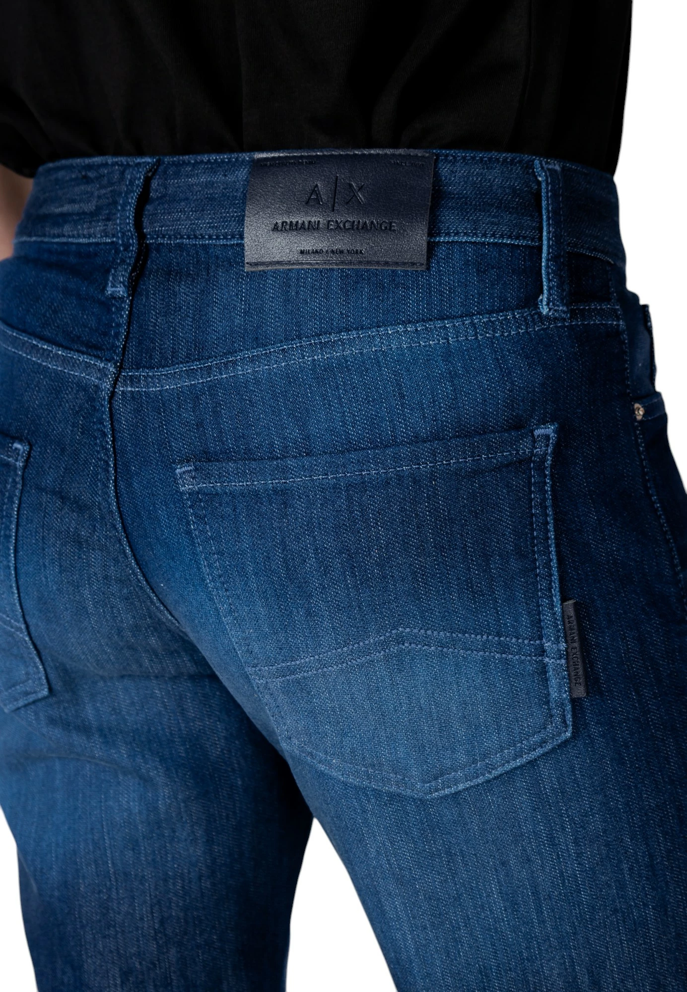 Xhinse skinny për meshkuj Armani Exchange XM000070 AF14368, të kaltërta të errëta denim [Madhësia: W32 L32]