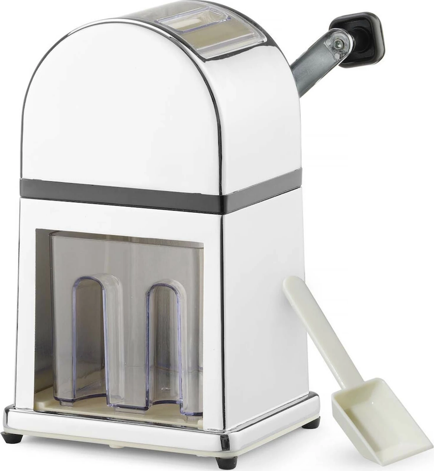 Thyes akulli, Bar Up, aliazh zinku i kromuar me enë plastike dhe lugë, 140x160x(h)270 mm, argjent