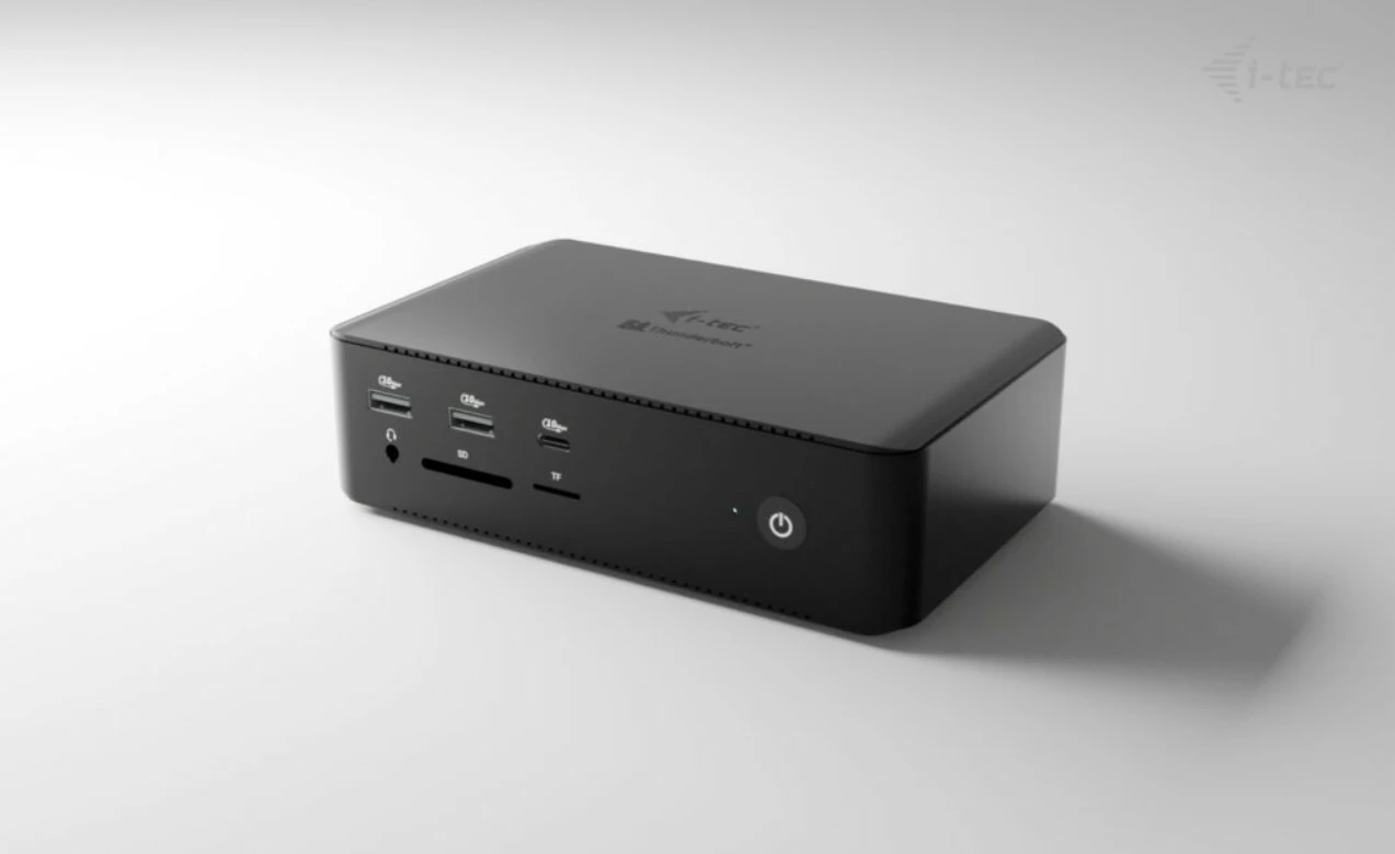 Kasë i-tec Thunderbolt 5 Quattro Display Docking Station, 5x USB, 2.5G LAN, Power Delivery 140W, e zezë