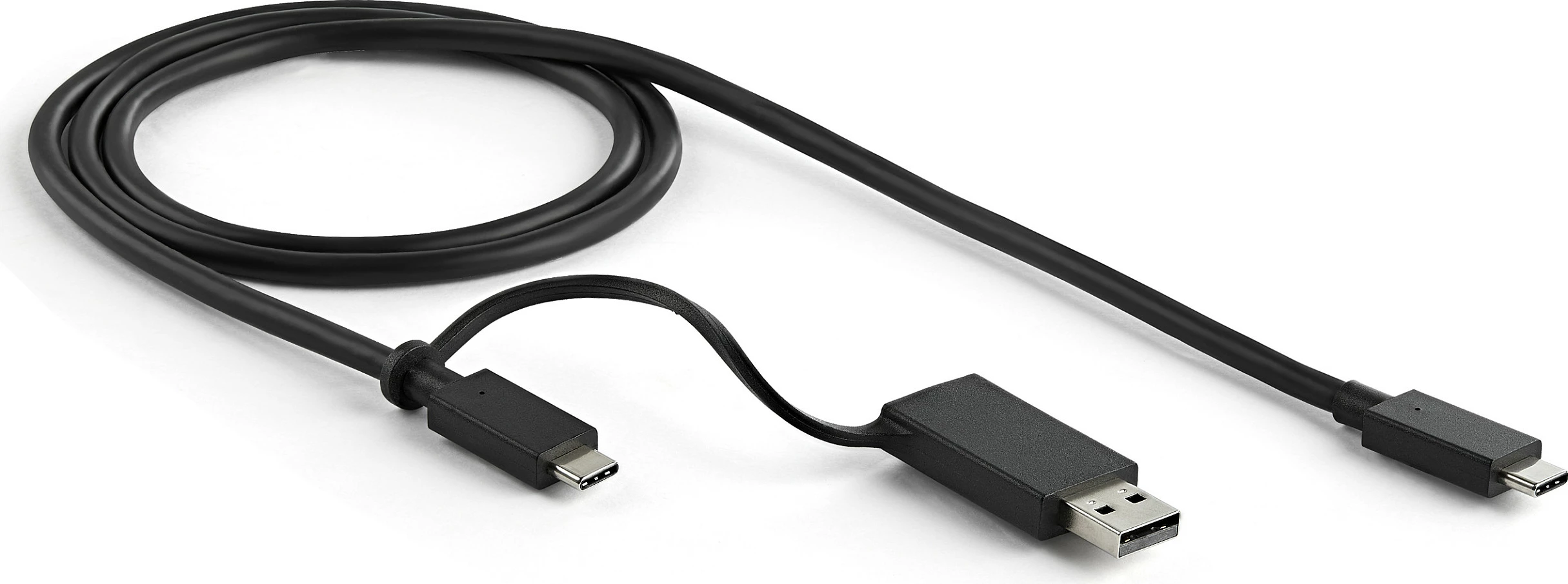 Stacion dokimi për laptop StarTech DK30C2DPEPUE, USB-C/USB-A Hybrid, Dual 4K DP/HDMI, 100W PD, 4x USB 5Gbps, GbE, zezë/hiri