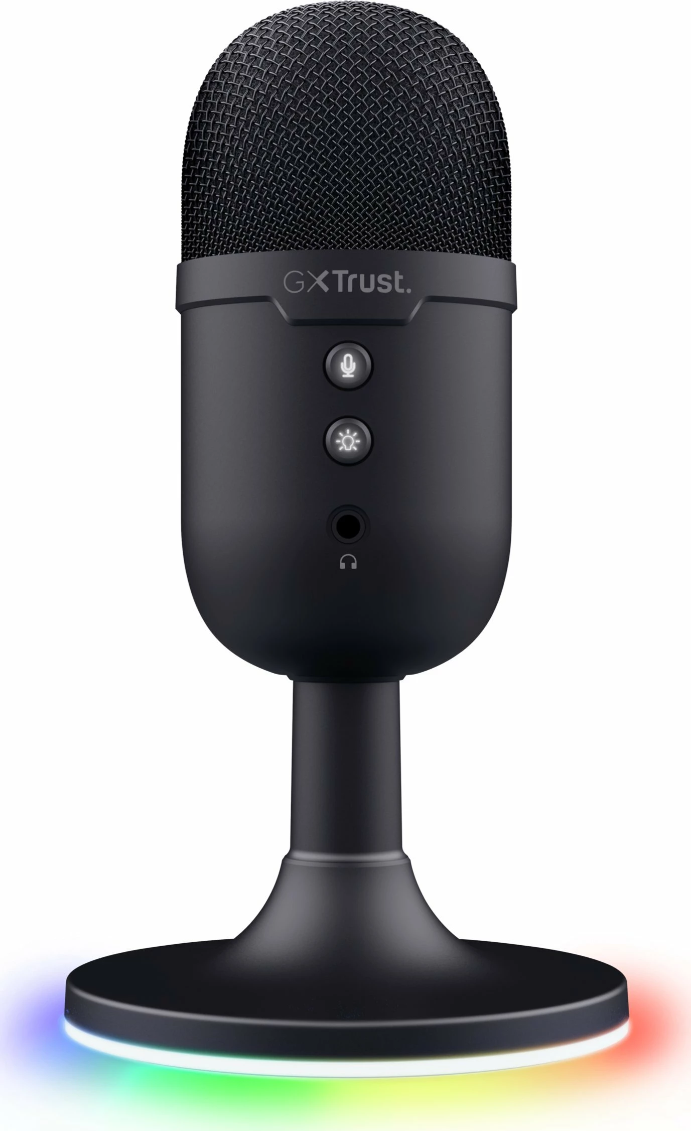 Mikrofon Trust GXT 234 Yunix (25372) USB/3.5 mm kardioid me RGB, i zi