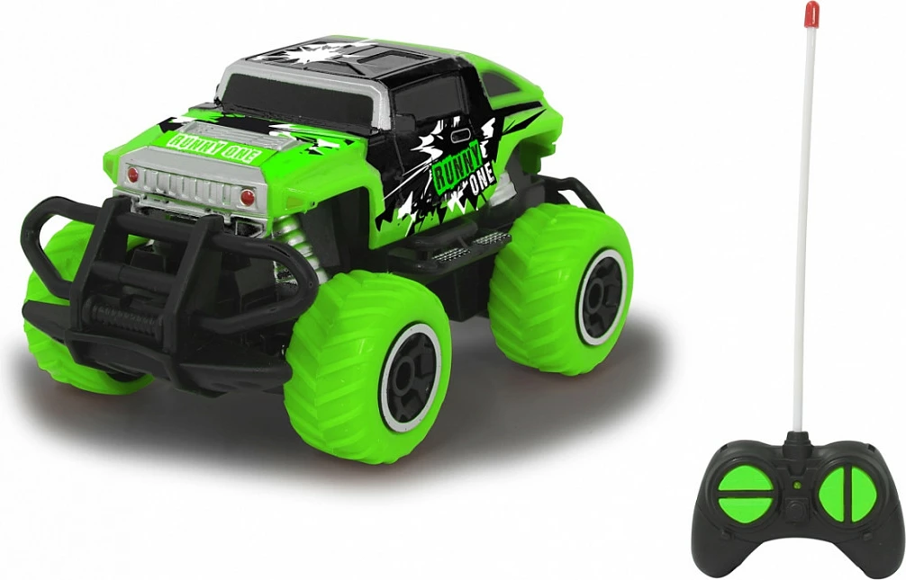 Monster truck me telekomandë Jamara Runny One, 1:43, 27 MHz, NiMH 2400 mAh, drita, i gjelbër