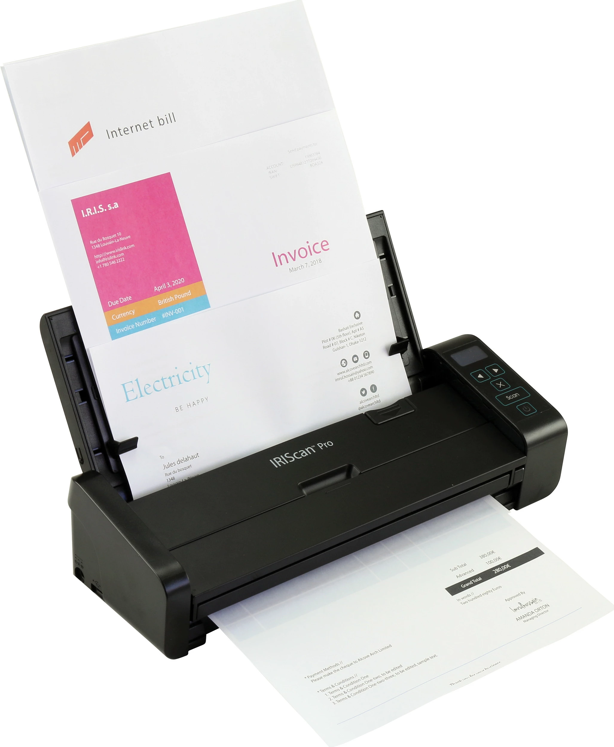 Skaner dokumentesh I.R.I.S. IRIScan Pro 5, USB 2.0, desktop, zi