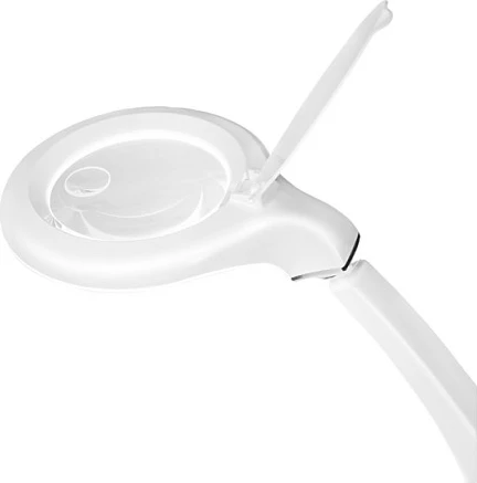 Llambë me lupë LogiLink, 3 dioptri, 40 LED, 6.5W, me bazë tavoline, e bardhë