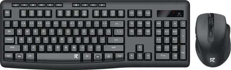 Tastierë me maus Redragon BS-8418, wireless, full-size, ngjyrë e zezë