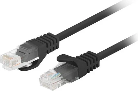 Kabllo rrjeti Lanberg PCU6-20CC-0200-BK, Cat6 U/UTP, 2 m, E zezë, 10 copë