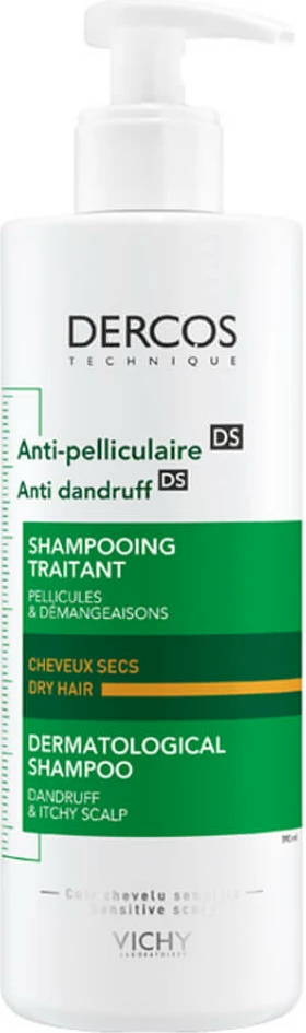 Shampon Vichy Dercos Anti-Dandruff për flokë të thata kundër zbokthit 390ml