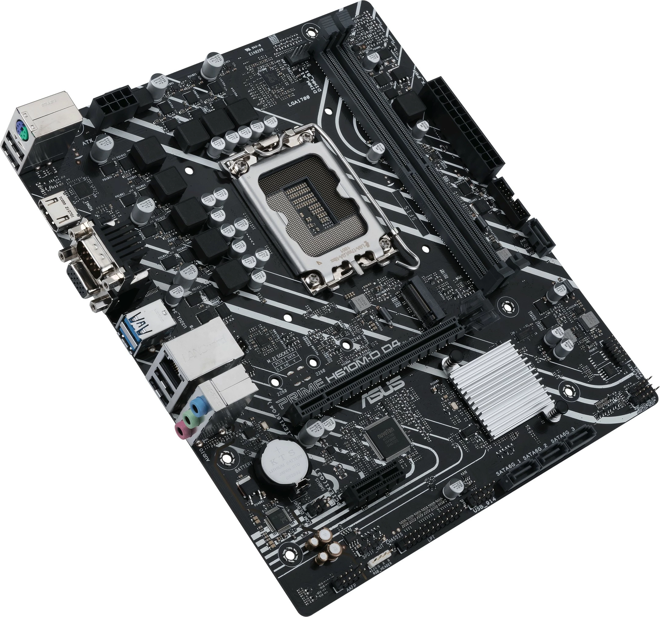 Pllakë amë ASUS PRIME H610M-D D4, LGA 1700, DDR4, micro ATX, e zezë