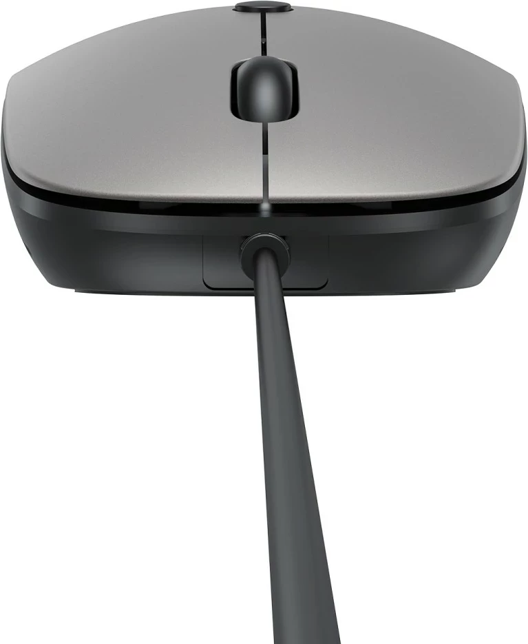Maus Unitek SlimTrack, USB, me kabllo, 1600 DPI, gri