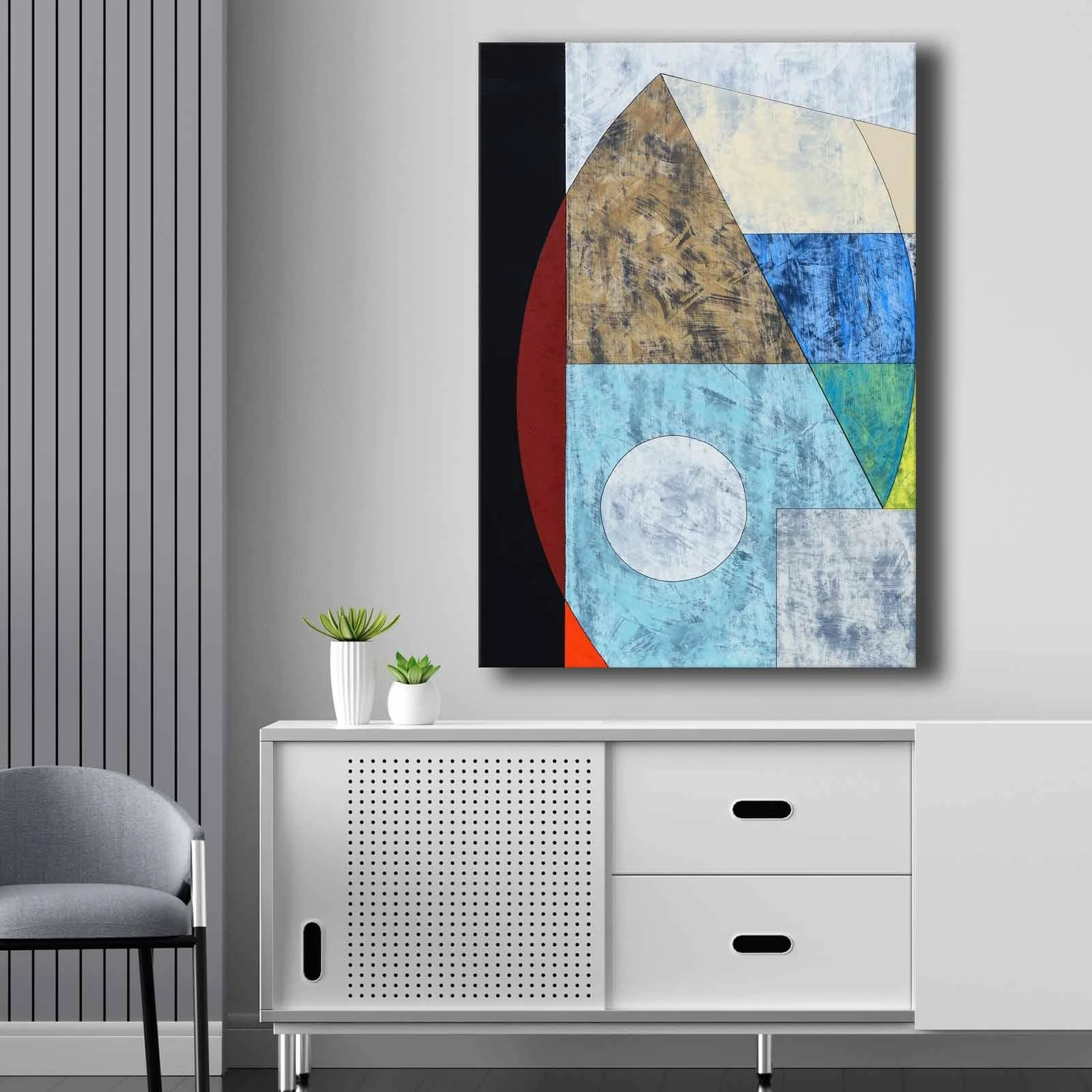 Pikturë dekorative në kanavacë, shumëngjyrëshe, 70x100cm, Wallity 70100NISC-008