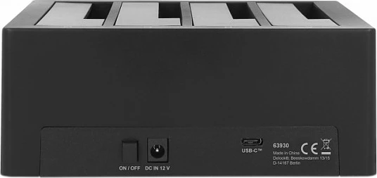 Docking stacion USB Type-C DeLOCK, 4x SATA HDD/SSD 2.5/3.5 inç, 5 Gbps, e zezë