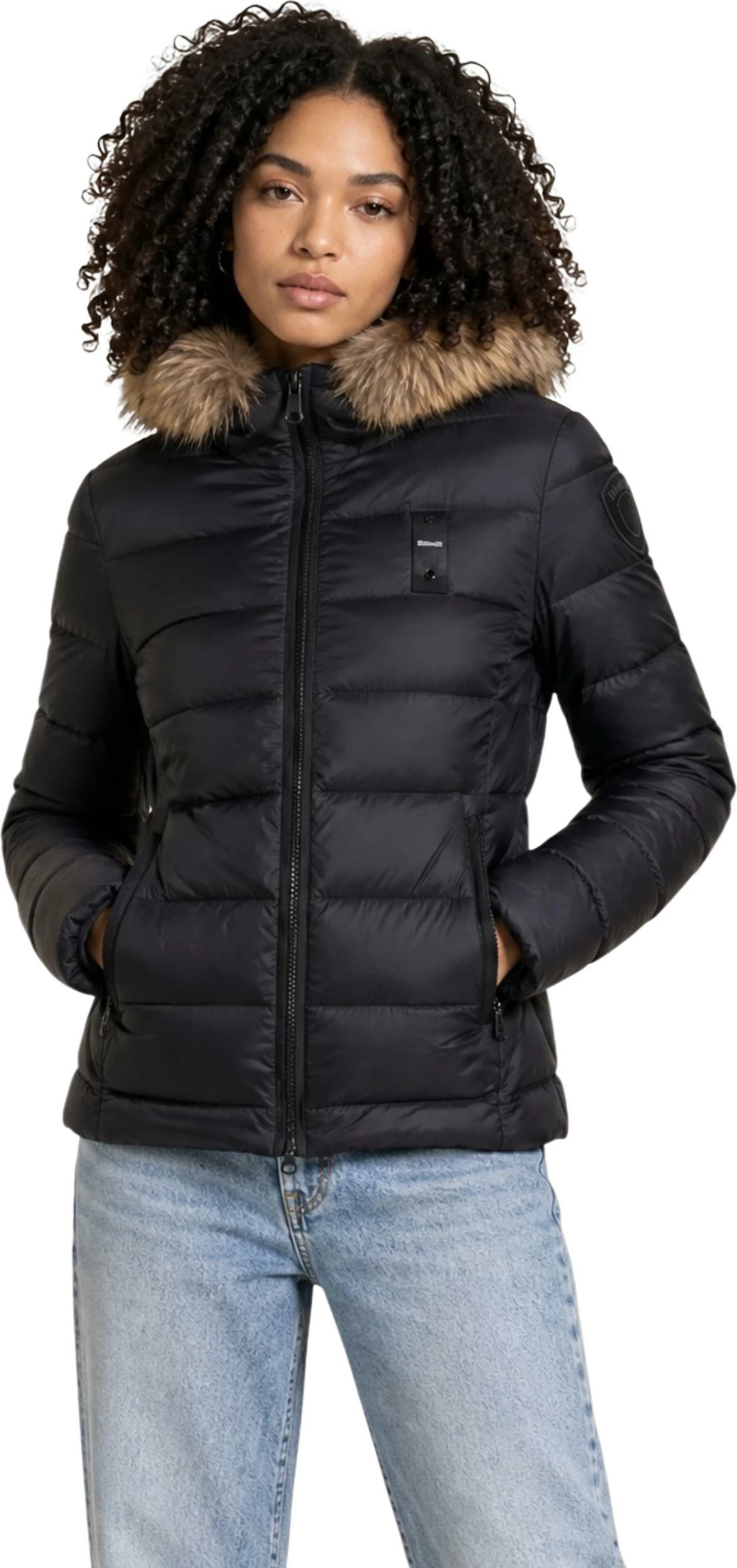 Jakne për femra Blauer Arcadia 26WBLDC03038, e zezë-bezhë [Madhësia: M]