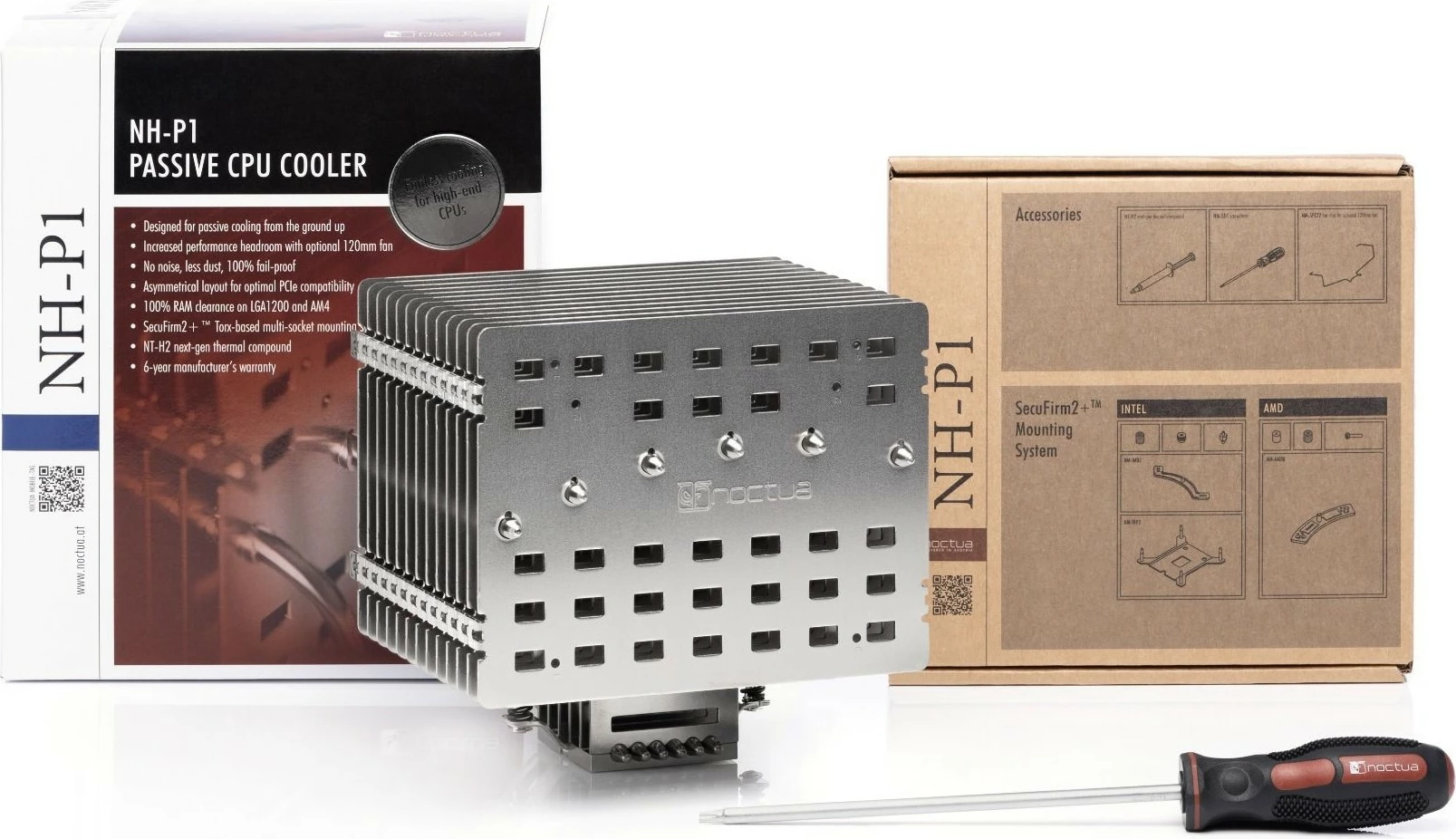 Ftohës procesori NOCTUA NH-P1, alumini