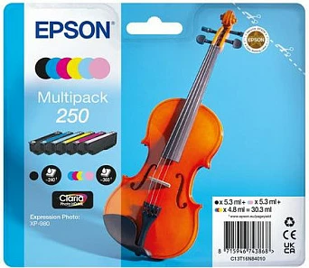 Multipack bojë printeri Epson C13T16N84010 Claria Photo HD 250 (Violin), 6 ngjyra BK/C/M/Y/HM/HC