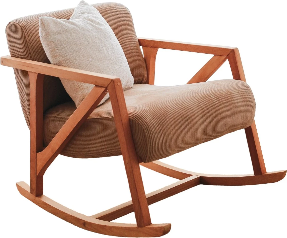 Karrige sallanan Wing, Atelier del Sofa, Nini, ngjyrë camel