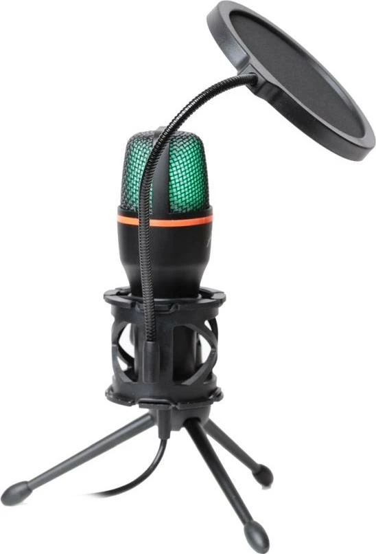 Mikrofon USB Art AC-02 kondensator me LED RGB, me tripod e pop filter, i zi