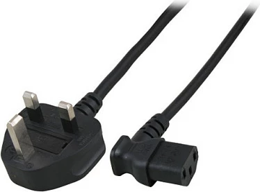 Kabllo rryme EFB Elektronik BS1363A-C13 90°, 1.8 m, 3x0.75 mm², e zezë