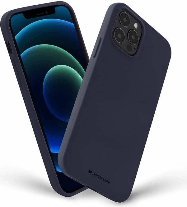 Mbështjellës Goospery Soft Feeling Silicone MPN 18181 për iPhone 15 Plus, blu