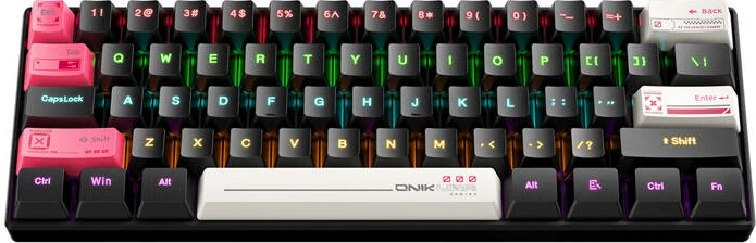 Tastierë Onikuma G55, me kabllo, 61 taste, RGB, e zezë
