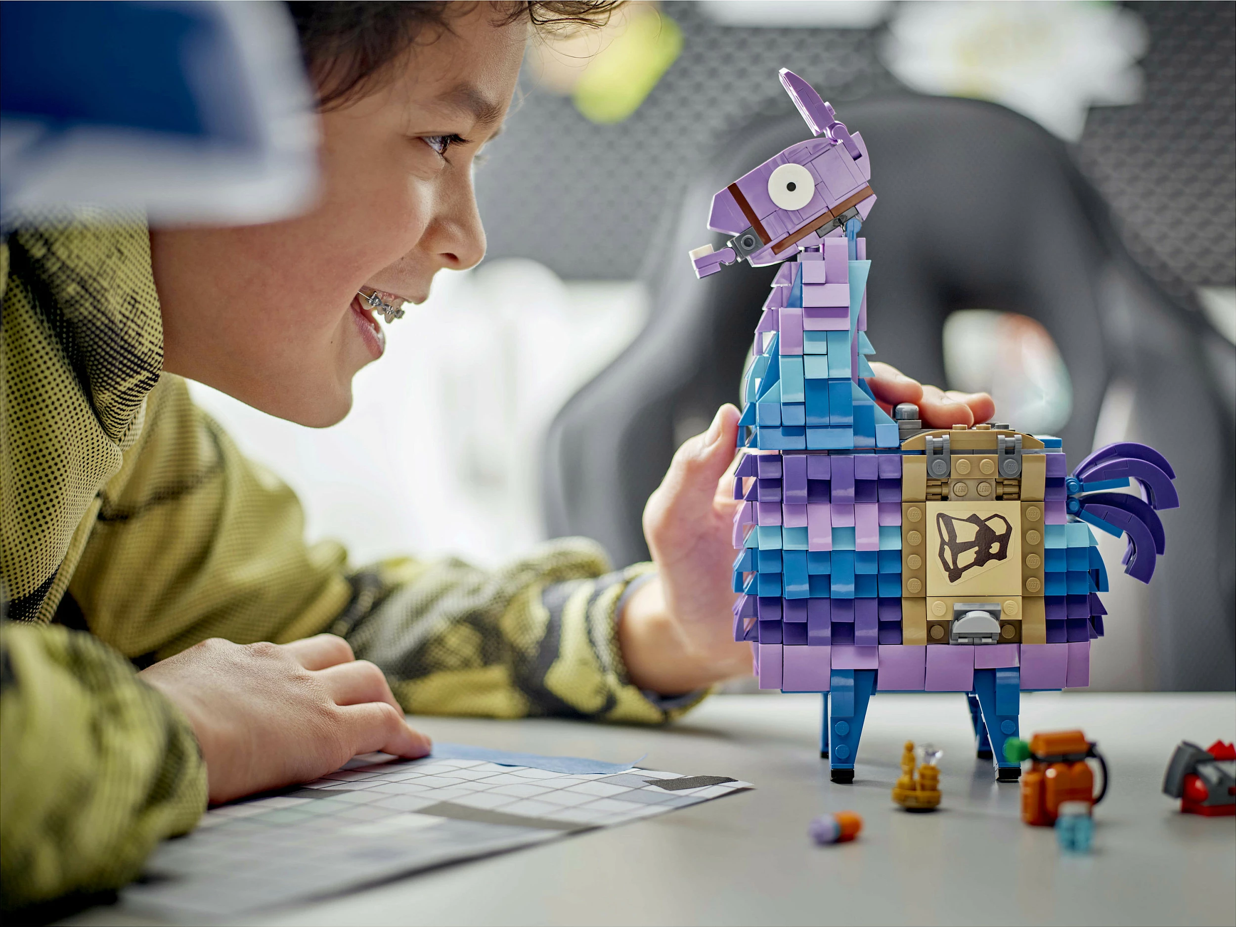 Set ndërtimi LEGO Fortnite Supply Llama 77071, 691 pjesë, shumëngjyrësh