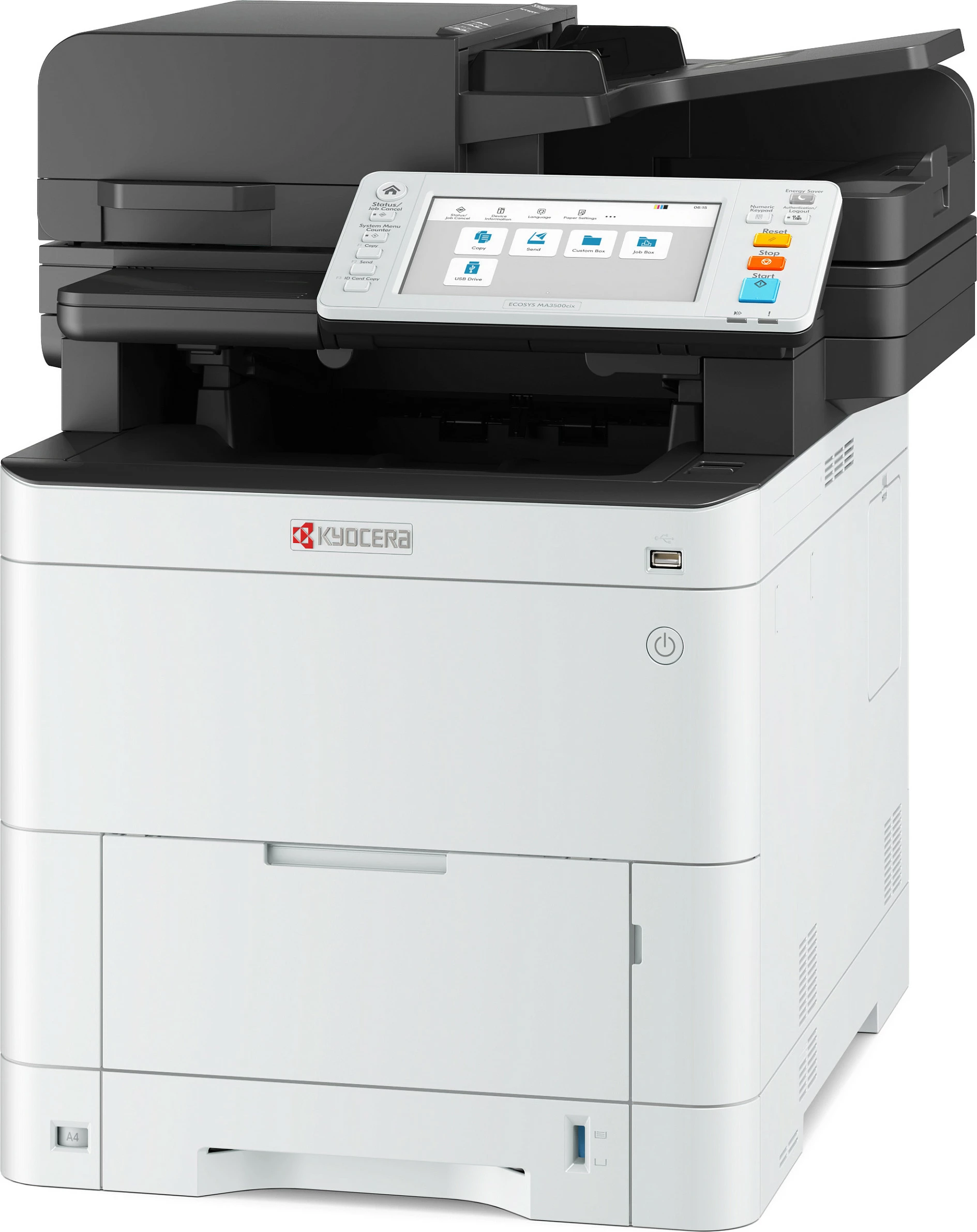 Printer multifunksional Kyocera ECOSYS MA3500cix, kolor, USB/LAN, Duplex, ADF, gri/zi