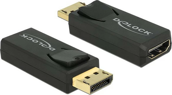 Adapter DeLOCK 65571 DisplayPort 1.2 në HDMI, 4K, i zi