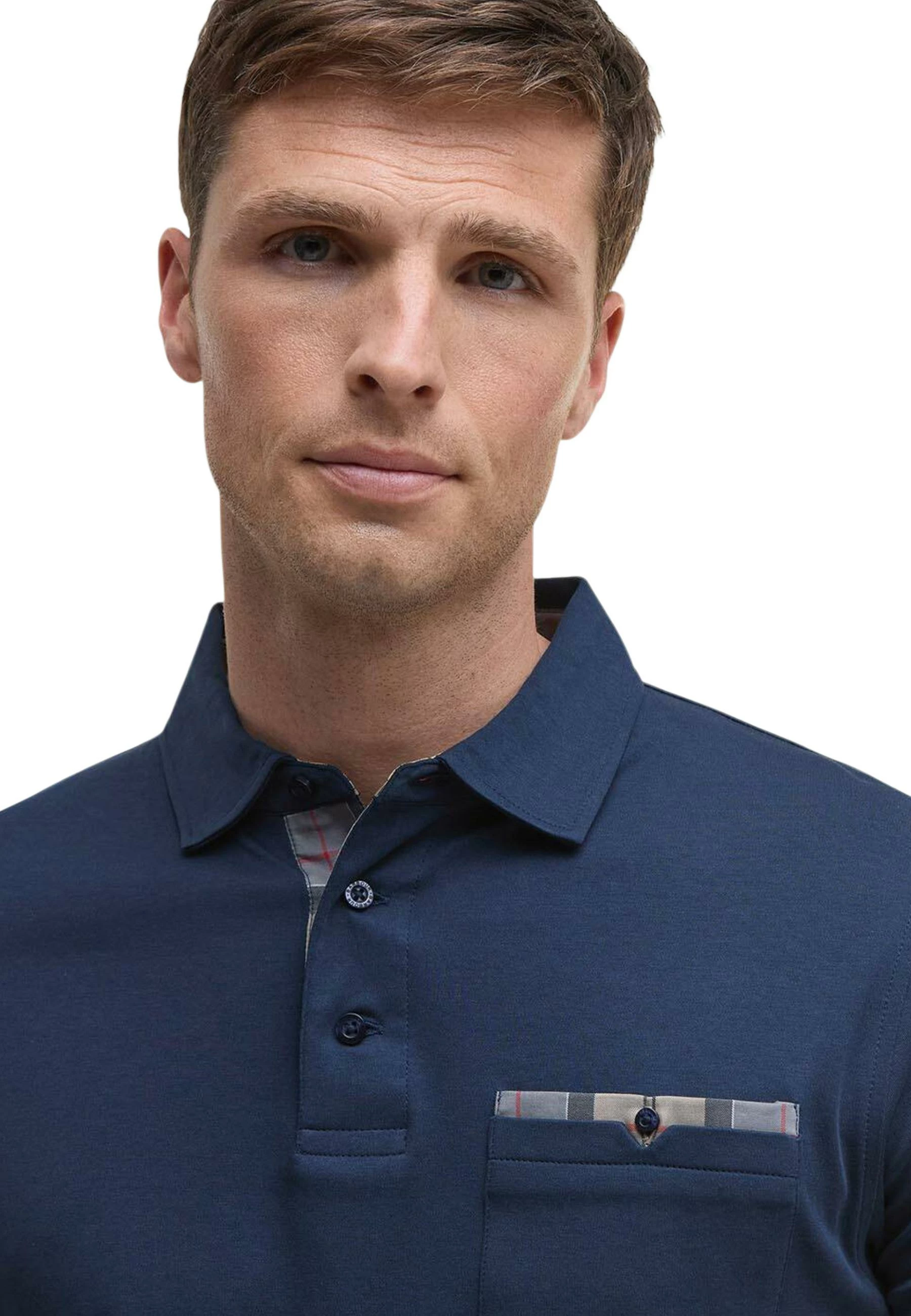 Maicë polo për meshkuj Barbour Premium Corpatch Tailored MML1496, e kaltër e errët [Madhësia: S]