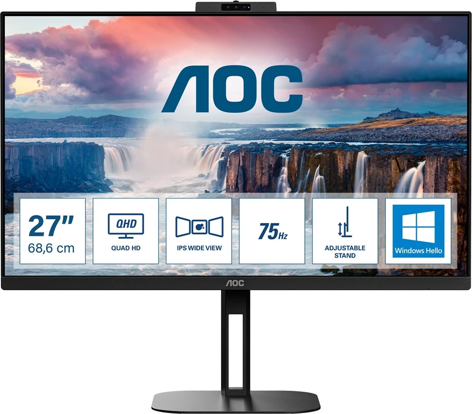 Monitor AOC Q27V5CW, 27", Quad HD, LED, i zi