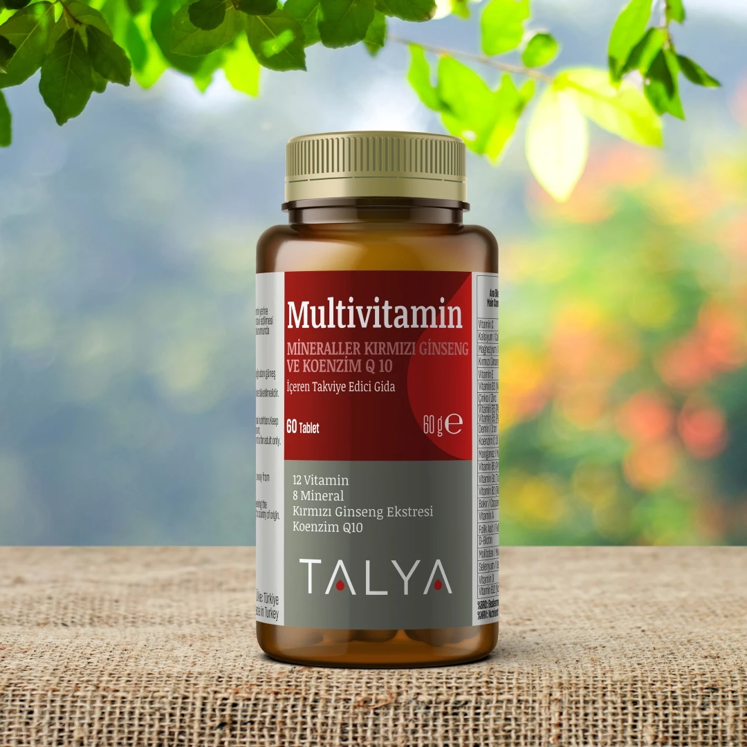 Multivitamin + Red Ginseng & CoQ10, 60 tabs