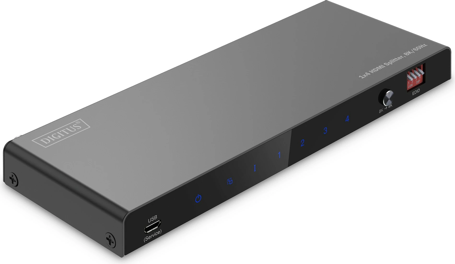 Splitter HDMI Digitus 8K, 1x4, 7680 x 4320, Metal, i zi