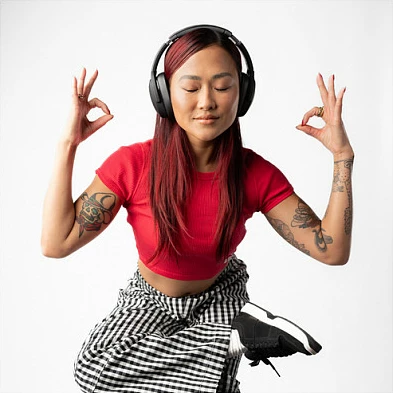 Kufje wireless Skullcandy Crusher Evo, Bluetooth 5.0, 40 orë bateri, me kabëll 3.5mm, të palosshme, të zeza
