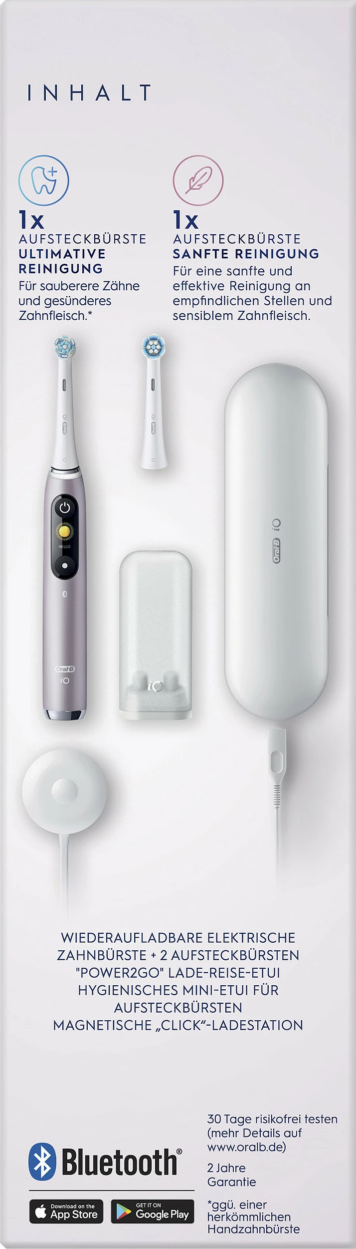 Furçë dhëmbësh elektrike Oral-B iO Series 9n, 6 mënyra, Bluetooth, me kuti udhëtimi, rozë