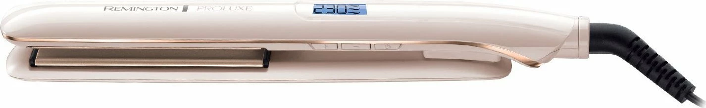 Drejtues flokësh Remington S9100 PROluxe, pllaka qeramike, 230°C, i bardhë
