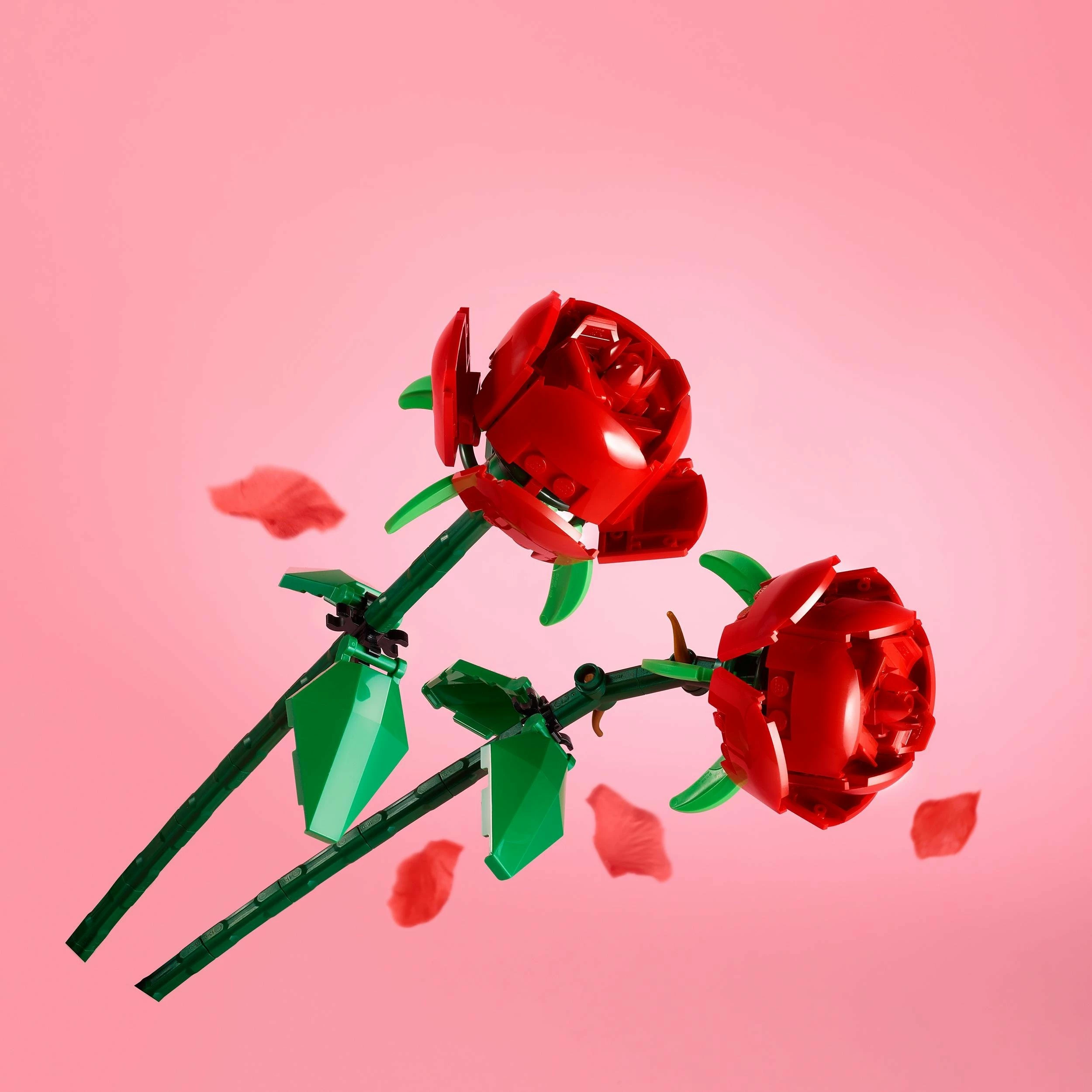 Set ndërtimi LEGO Roses 40460, 120 copë, 8+ vjeç, 2 trëndafila, e kuqe/jeshile