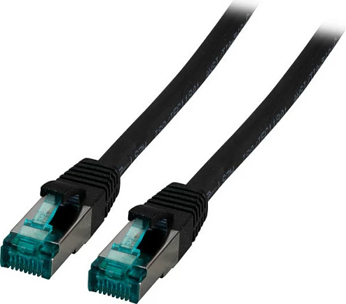 Kabllo rrjeti EFB Elektronik MK6001.0,25B, Cat6a, RJ45-RJ45, 0.25m, e zezë