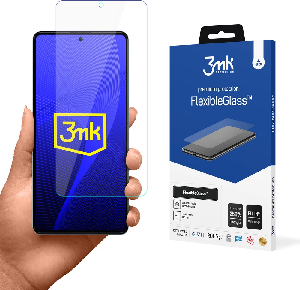 Mbrojtës ekrani 3mk FlexibleGlass për Xiaomi Redmi Note 12 Pro/Pro+, Transparent