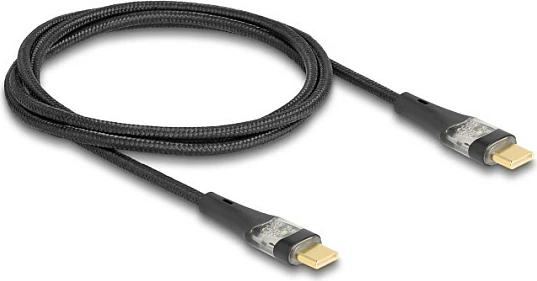 Kabllo USB-C në USB-C DeLOCK, PD 3.0 100W, 1m, USB 2.0, 480 Mbps, e zezë