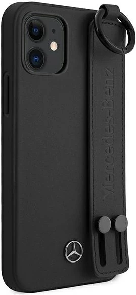 Mbështjellës Mercedes MEHCP12SLSSBK për iPhone 12 mini 5.4", hardcase, lëkurë, i zi