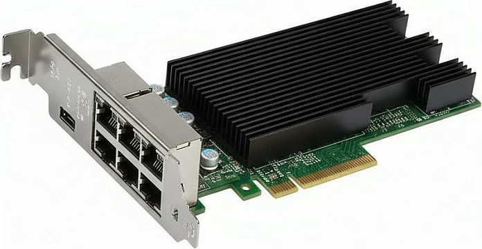 Kartë rrjeti Intel X710T4G1P5, 10 Gigabit, PCIe 3.0, 4x RJ-45